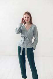 Linen Wrap Blouse